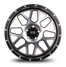 20x9 Mudder Trucker MT859 Mutiny Black Machined 5x127 5x5 ET0 Wheel Rim-2