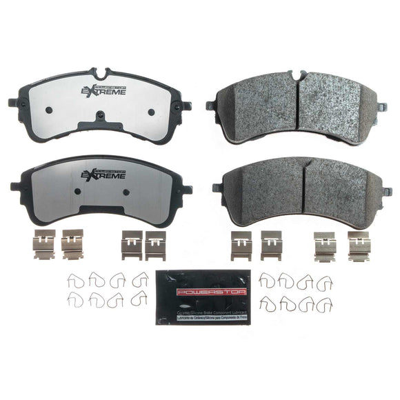 PowerStop Z36 Truck And Tow Carbon-Fiber Ceramic Brake Pads With Hardware