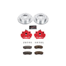 PowerStop Z36 Truck and SUV Ceramic Brake Pad, Drilled & Slotted Rotor, and Cali