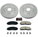 PowerStop Genuine Geomet Coated Rotor and Low-Dust Ceramic Brake Pad Kit