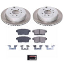 PowerStop Semi-Coated Rotor and Low-Dust Ceramic Brake Pad Kit