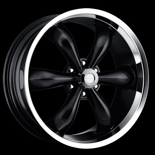 22x9.5 Vision 142 Legend 5 Gloss Black Machined Lip 5x115 ET18 Wheel Rim