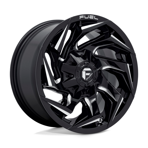 18x9 Fuel Off-Road D753 Reaction Gloss Black Milled 5x139.7 ET1 CB110.1 Wheel