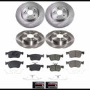 PowerStop OE Stock Replacement Low-Dust Ceramic Brake Pad and Rotor Kit