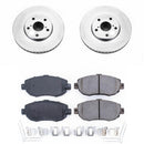 PowerStop Genuine Geomet Coated Rotor and Low-Dust Ceramic Brake Pad Kit