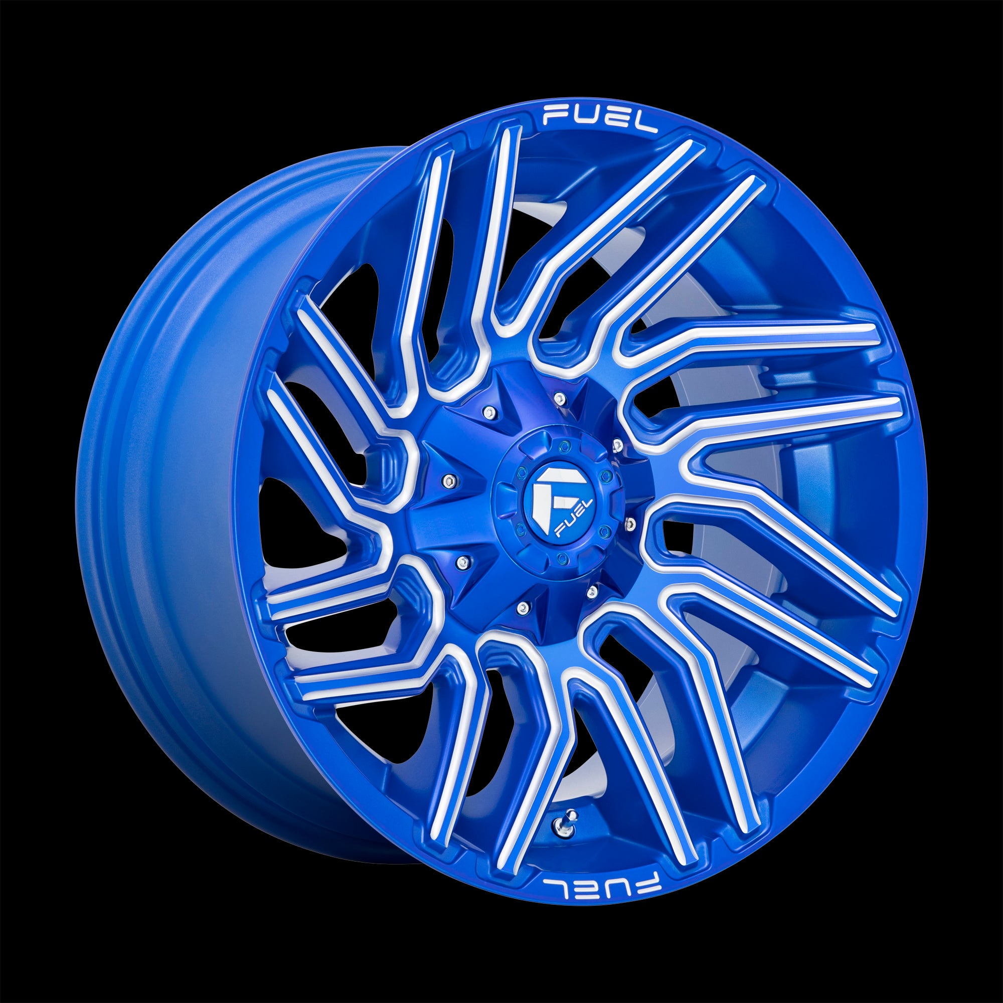 22X12 Fuel D774 Typhoon Anodized Blue Milled 5X114.3/5X127 ET-44 wheel/rim