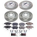 PowerStop Semi-Coated Rotor and Low-Dust Ceramic Brake Pad Kit