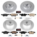 PowerStop Genuine Geomet Coated Rotor and Carbon-Fiber Ceramic Brake Pad Kit