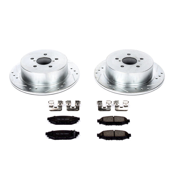 PowerStop Z23 Daily Driver Carbon-Fiber Ceramic Brake Pad and Drilled & Slotted
