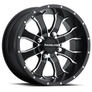12x7 Raceline A77 Black / Machined 4x156 ET5 Wheel Rim