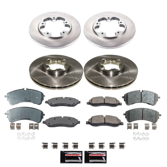 PowerStop OE Stock Replacement Low-Dust Ceramic Brake Pad and Rotor Kit
