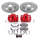 PowerStop Z26 Street Performance Ceramic Brake Pad, Drilled Slotted Rotor, and C