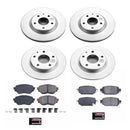 PowerStop Genuine Geomet Coated Rotor and Low-Dust Ceramic Brake Pad Kit