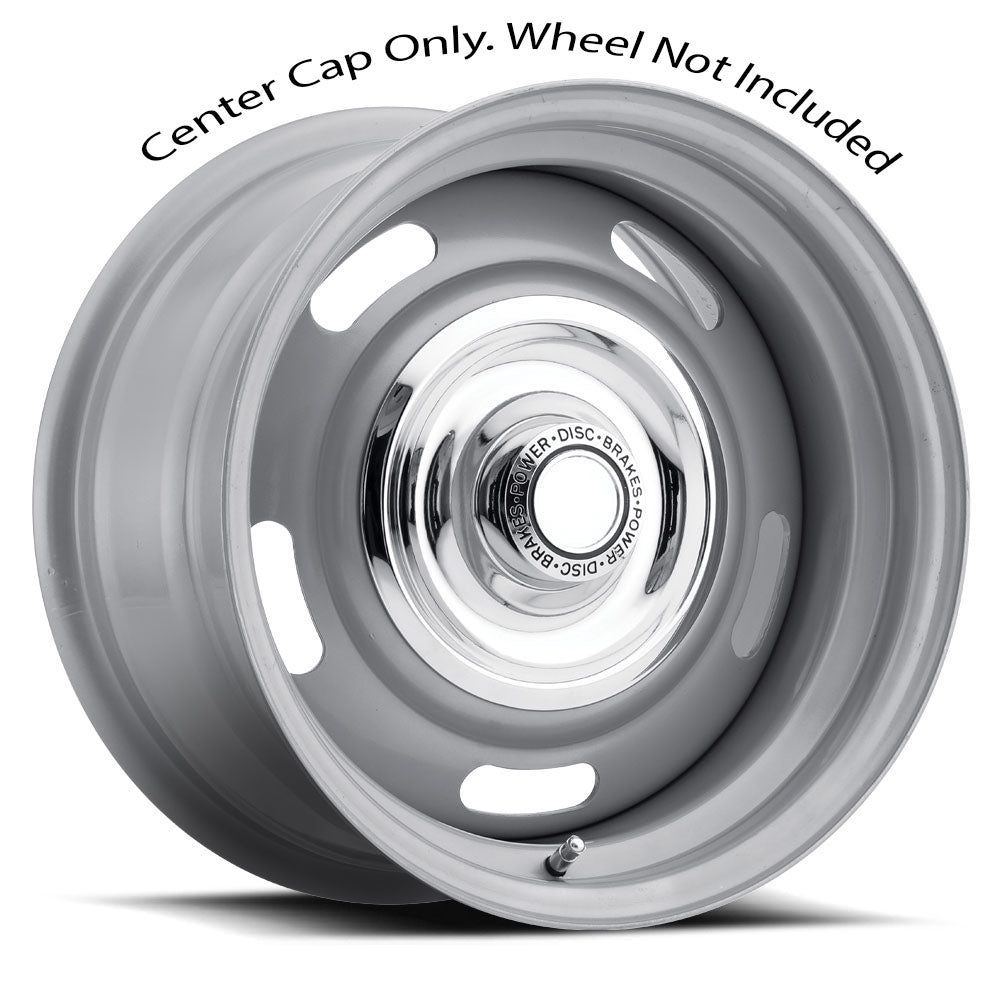 Vision Wheel Chrome Power Disc Brake Center Cap Fits 55 & 57 Series Rally