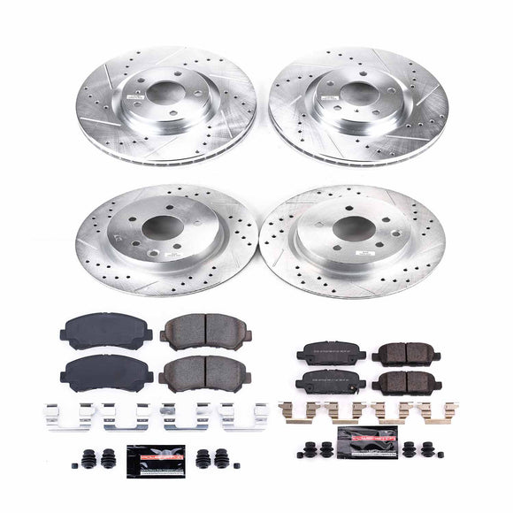 PowerStop Z23 Daily Driver Carbon-Fiber Ceramic Brake Pad and Drilled & Slotted