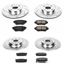 PowerStop Z23 Daily Driver Carbon-Fiber Ceramic Brake Pad and Drilled & Slotted