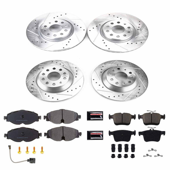 PowerStop Z23 Daily Driver Carbon-Fiber Ceramic Brake Pad and Drilled & Slotted