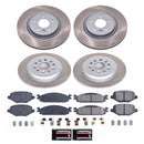 PowerStop Semi-Coated Rotor and Low-Dust Ceramic Brake Pad Kit