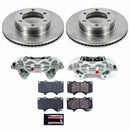 PowerStop OE Stock Replacement Low-Dust Ceramic Brake Pad, Rotor and Caliper Kit