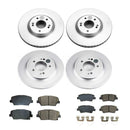 PowerStop Genuine Geomet Coated Rotor and Low-Dust Ceramic Brake Pad Kit