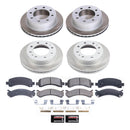 PowerStop Semi-Coated Rotor and Low-Dust Ceramic Brake Pad Kit