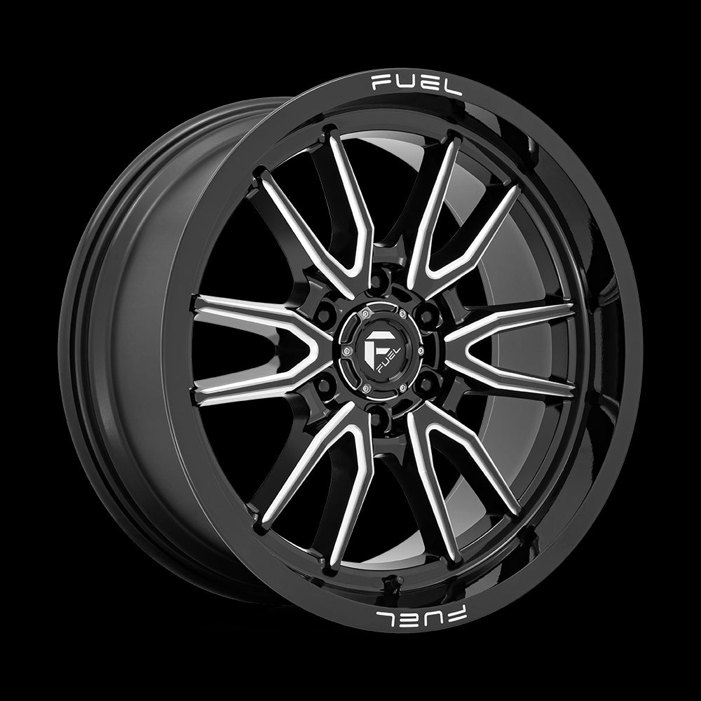 20X9 Fuel D761 Clash Gloss Black Milled 6X135 ET1 wheel/rim