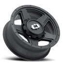 15x6 Vision 390 Empire Satin Black 6x139.7 6x5.5 ET0 Wheel Rim-3