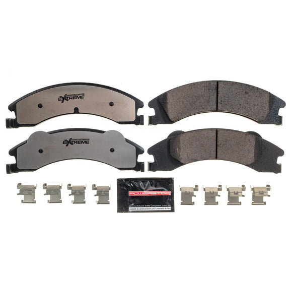 PowerStop Z36 Truck And Tow Carbon-Fiber Ceramic Brake Pads With Hardware