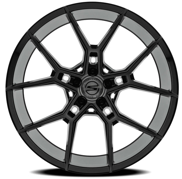 22x10.5 Select Precision Alloys Alpine Black Brushed DDT 5x120 ET38 Wheel