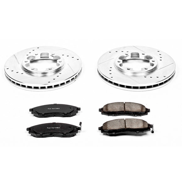 PowerStop Z23 Daily Driver Carbon-Fiber Ceramic Brake Pad and Drilled & Slotted