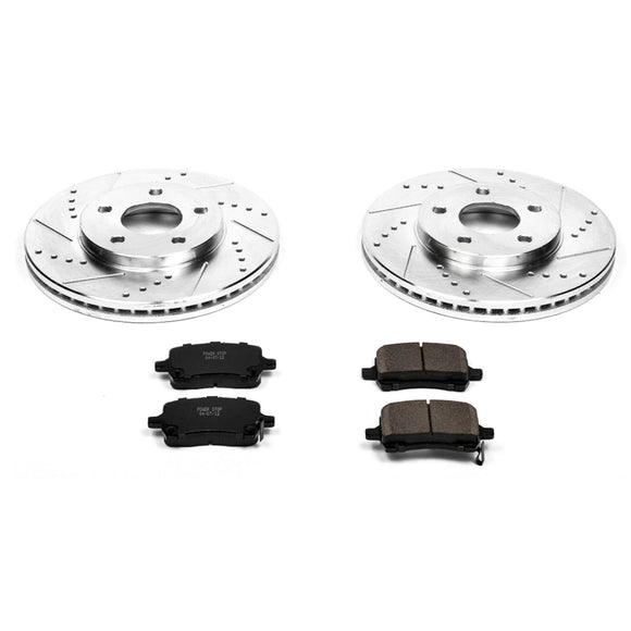 PowerStop Z23 Daily Driver Carbon-Fiber Ceramic Brake Pad and Drilled & Slotted