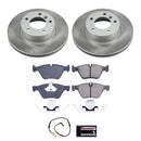 PowerStop Semi-Coated Rotor and Low-Dust Ceramic Brake Pad Kit