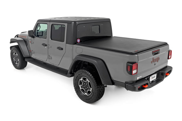 Rough Country Soft Roll Up Bed Cover 5 Bed For Jeep Gladiator JT 4WD 20-24