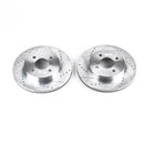 PowerStop Evolution Drilled Slotted Rotors Pair Front For Saturn SC