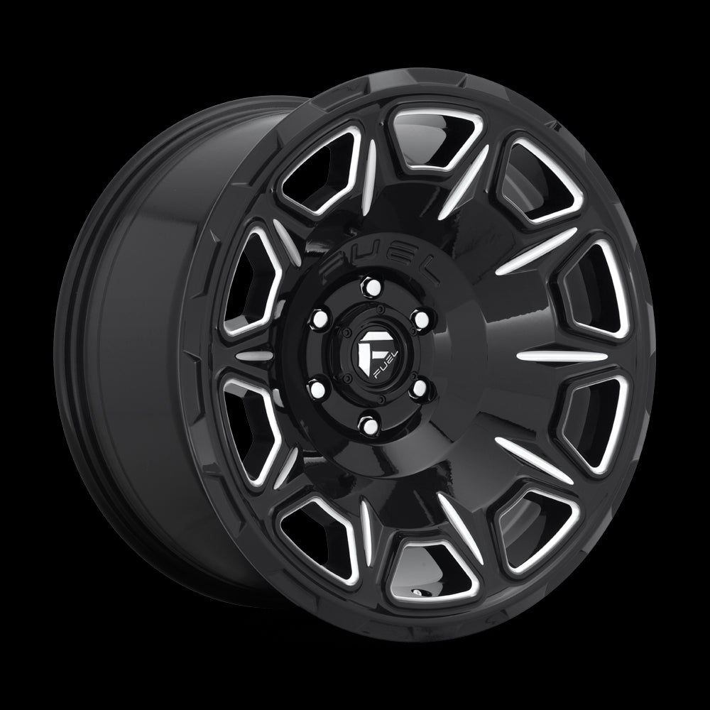 20X9 Fuel D688 VENGEANCE Gloss Black Milled 6X135 ET1 wheel/rim