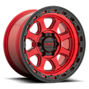20X9 KMC KM548 CHASE Candy Red With Black Lip 8X165.1 ET18 wheel/rim