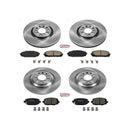 PowerStop OE Stock Replacement Low-Dust Ceramic Brake Pad and Rotor Kit