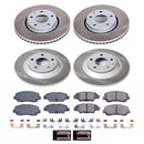 PowerStop Semi-Coated Rotor and Low-Dust Ceramic Brake Pad Kit