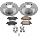 PowerStop OE Stock Replacement Low-Dust Ceramic Brake Pad and Rotor Kit