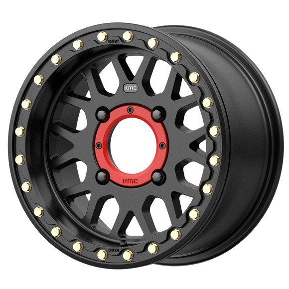 14X10 KMC ATV KS235 Grenade Beadlock Satin Black 4X156 ET0 wheel/rim