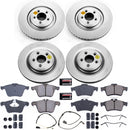 PowerStop Genuine Geomet Coated Rotor and Carbon-Fiber Ceramic Brake Pad Kit
