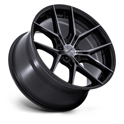 19x8.5 Niche NC279 Prodigy 5 Gloss Black Dark Tinted Clear 5x120 ET38 Wheel