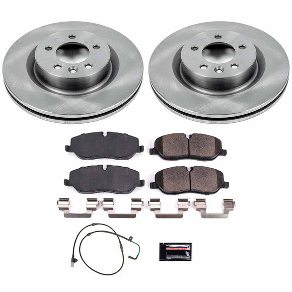 PowerStop OE Stock Replacement Low-Dust Ceramic Brake Pad and Rotor Kit