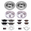 PowerStop OE Stock Replacement Low-Dust Ceramic Brake Pad and Rotor Kit