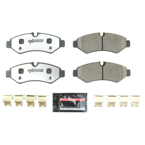 PowerStop Z36 Truck And Tow Carbon-Fiber Ceramic Brake Pads With Hardware