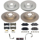PowerStop Genuine Geomet Coated Rotor and Low-Dust Ceramic Brake Pad Kit