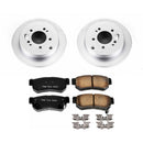 PowerStop Genuine Geomet Coated Rotor and Low-Dust Ceramic Brake Pad Kit