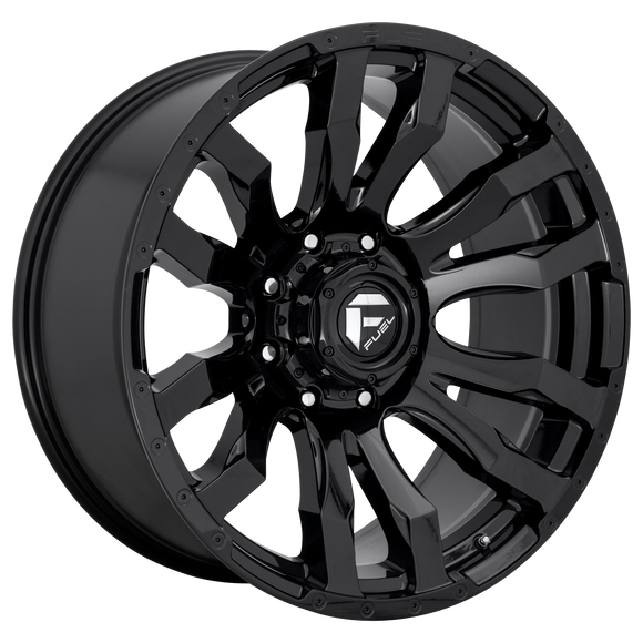 18x9 Fuel Off-Road D675 Blitz Gloss Black 8x170 ET20 CB125.1 Wheel Rim