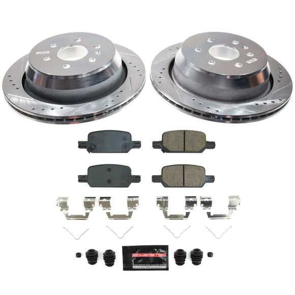 PowerStop Z23 Daily Driver Carbon-Fiber Ceramic Brake Pad and Drilled & Slotted