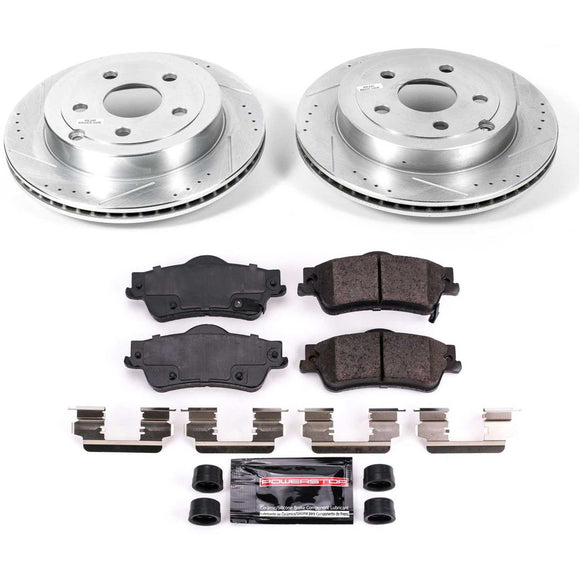 PowerStop Z23 Daily Driver Carbon-Fiber Ceramic Brake Pad and Drilled & Slotted